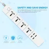 Power Strips Extension Cords Surge Protectors WiFi Smart Power Strip Universal 18m med Alexa GoogleHome Multi Plug 4 AC Socket USB Voice Contro Ukeuusau 231130