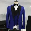 Herenpakken heren 3 pc's set jasbroeken vest hoogwaardige mode 2023 gedrukte formele casual zakelijke bruiloft blazers