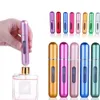 Mini bouteille de recharge de parfum couleur bonbon de 5ml, sous-embouteillage, vaporisateur à brume Fine, conteneurs cosmétiques rechargeables, atomiseur pour outil de voyage