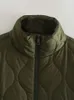 Mulheres Down Parkas Nlzgmsj Mulheres Inverno Parka Mulheres Casual Meia Mangas Gola Alta Casacos Feminino Bolso Grosso Casaco Quente Feminino Tops 231130