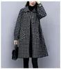 Women's Wool Blends 2023 LSBW Cashmere 41nn379 Coat 437735 Woman 41n379 LMP Black Fall Clothes for Women