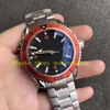 8 Style Cal.8500 Automatic Movement Watch Men 42mm Black Dial 600M Orange Bezel Sapphire Glass Stainless Steel Bracelet OM Factory OMf Mens Dive Sport Watches