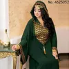 Etniska kläder plus storlek Dubai Luxury aftonklänningar Kvinnor Abaya Turkiet Islam Kaftan Muslim African Hooded Dress Robe Djellaba Femme