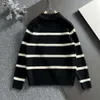 Sweater Mense Womens Arrow Color Gradient Cardigan Lover Sweaters Senior Classic Multicolor Round Neck Autumn Winter Håll varma bekväma högkvalitativa loeweev 003