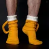 Мужские носки 1 пара смешная милая стиль новинка пивное вязаное хлопковое носок для мужчин Женщины Зимние теплые подарки 37JB