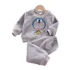 Pyjamas Baby Boy Winter Set Plush Hooded Jacket 2st Children's Casual Outfit Suits Kids Arctic Velvet Tracksuit Toddler Girl Clothing 231129