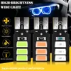 Atualização t10 w5w 6 luzes led lâmpada interior do carro painel de leitura luzes ampla 12v luz sinal branco auto cunha lateral tronco luz