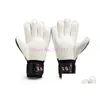 Guanti sportivi Taglia 7-10 Professionale Soocer Portiere Nero Portiere Calcio Luvas De Goleiro Uomo Training Latex S142 220708 Drop Deli Dhw5A