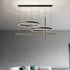 Lampes suspendues Lampe à LED Nordic Home Decor Anneaux Salle à manger Intérieur Pour Living Hang Light