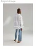 Women's Blouses Shirts 2023 Spring Totem* Summer European American Style Cotton Lapel Shirt Classic Designer Simple Loose Long Sle White Womens TopL231130