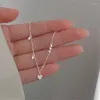 Braccialetti con ciondoli 925 placcato argento zircone cuore d'amore per le donne ragazze eleganti gioielli per la festa nuziale Sl525