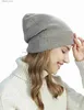 Beanie/Skull Caps LONGMING Men's Cap Beanie Skiing Hat Women's Knitted Hats % Merino Wool Winter Warm Luxury Trendy Knit Caps Autumn Streetwear Q231130