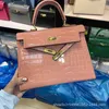 Kailys Designer Crocodile modèle sac femme couleur bonbon peau de vache oie oeuf pierre grande capacité ventes d'usine unique épaule Messenger