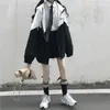 Damesjassen Harajuku Mode Rits Capuchon Vrouwen Oversized Varsity Japanse Vrouwelijke College Jassen Koreaanse Streetwear