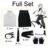 Bungo Stray Dogs Nakima Atsushi Cosplay Costume Unisex Suspenders and Shirts Full Out Outfits Anime Wig Accessories