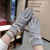 Gants sans doigts pour femmes, mode d'hiver, bijou de luxe, écran tactile, doigt complet, chaud et décontracté, mitaines en laine pour l'extérieur