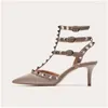 Sandalen damesschoenen Romeinse mode klinknagel 6 cm sexy nachtclub stiletto hakken patent-lederen metallic holle luxe