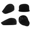 Berets Men Casual Mesh Beret Hat Mężczyzna solidny kolor oddychany Regulowany płaski czapek dżentelmen sboy gatsby klasyczny kauczak 231130