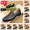 10 Model Top Herr Fashion Loafers Designers Shoes äkta läder Men Business Office Work Formal Dress Shoes Brand Designer Party Weddings Flat Shoe Storlek 38-46