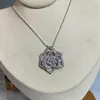 ROSE series necklace PIAGE pendants Inlaid crystal Extremely 18K gold plated sterling silver Luxury jewelry high quality 5A brand 296N