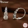 Stud Gerangschikt Meerdere Grootte Hoepel Oorbellen Chic Solid 925 Sterling Zilveren Oor Gespen voor Vrouwen Fijne Sieraden Gift 231129