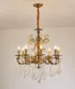 Lustres Homeooze 8 lumières classiques traditionnelles en cristal de style bougie pour salle à manger salon chambre entrée antique