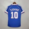 Long Sleeved 1982 FR 레트로 버전 Zidane Jerseys 82 90 94 96 98 02 04 06 Henry Maillot de Foot Soccer Shirt 2000 Home Trezeguet 축구 유니폼