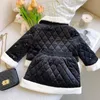 Kläder set vinter flickor kläder set varm sammet barn jackor kjol faux päls barn kostymer fleece t shirt baby outfits 2 7y 231130