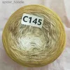 Yarn 300g Mercerized Cotton Gradient Color Cake Line Segment Dyed Cake Yarn Crochet Shl Skirt Lace DIY Handmade Knit Yarn L231130