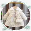 Vestes 1 2 3 4 ans bébé fille veste d'hiver noël doux princesse filles manteau épaissir chaud vêtements d'extérieur pour enfants vêtements cadeau d'anniversaire 231130