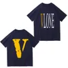 Vlone t shirt najnowsze męskie damskie projektanci t-shirty luźne koszulki moda marki topy mężczyzna s Casual koszula Vlones luksusowa odzież spodenki polo rękaw ubrania