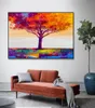 Kleurrijke Boom Olieverf Canvas Schilderij Poster Print Nordic Wall Art Foto Voor Woonkamer Home Decor Decoratie Frameless9797661