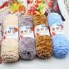 الغزل 100g/لفة مخملية الغزل بوليتر المخلوط من القطن CHENILLE CROCHET الحياكة الغزل لينة خيوط الطفل الخيط السميكة ديي يدوية L231211