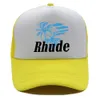 2023ss Ball Caps Rhude Fashion Brand Printed American Truck Hat Spring and Summer Couples Versatile Sun Visor Leisure Sports Baseball Cap 1e4p