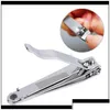 Nagelklippare 100st Stostfritt stål Tå nagel Clippers Manicure Beauty Tool Cutter Pedicure Scissors Qylese Babyskirt Drop Del DH6WP