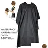 Cutting Cape Barber Cape Kmart Fashion Salon Hairdressing Gown Shave Apron Professional Adt Hair Cutting Cloth Shampoo Waterproof Blac Dhdaj