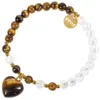 Strand TUMBEELLUWA Naturel Améthyste Amour Coeur Forme Pendentif Bracelet Guérison Cristal Pierre Perlé Élastique Femmes Bijoux