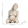 Figuras Decorativas Decoración del hogar Estatua Mujer Naciendo Desnuda Sosteniendo A Un Bebé Escultura Moderna Tallada A Mano Decoración para Mamá Adorno Oficina
