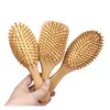 Hair Brushes Brushes Care Styling Tools Productswood Airbag Mas Carbonized Solid Wood Bamboo Cushion Anti-Static Hair Brush Comb Jlldb Dhkjf