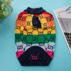 レインボー犬のセーター肥厚二層高層高弾性ペットセーターFadou Corgi Cat and Dog Clothing Pet Suppl