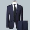 Mäns kostymer blazrar s-7xl blazer väst byxor mäns kostym mode affärer italiensk stil gentleman casual bröllopsklänning formell 3-del set 231127