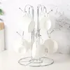 Pot Lid Holders Tree Shape 8 Mug Holder Coffee Mugs Tea Cup Storage Rack för Countertop Kitchen Organizer Shelf Bar Tool Tillbehör 231129