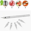 New Sculpting Gum Paste Carving Baking Pastry Tools 6pcs / set Lame Coltello Frutta Fondente Strumenti per decorare la torta Pane fai da te Utensile da taglio