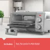 Svart Decker Crisp N Bake Air Fry 4slice Toaster Oven, Silver Black