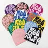 文字編みビーニーハットメンズ女性段落CAP MEA CULPAウォームファッション100女性帽子のためのコールドキャップ24色