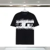 MENS Fashion Floral Prinit T Shirt Kobiet Designer Letters Drukowane Tshirt Stylista swobodny letni oddychanie odzież Męs