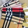 Winter 100% cashmere designer scarf high-grade soft thick fashion mens womens luxury scarves neutral classic plaid large plaid cape imitation 16 colors