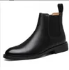 Lente/winter elegante chelsea laarzen lederen heren paar schoenen maat 35 47 slip-on jurk formele laarzen model modeshow