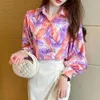 Blusas femininas camisas moda feminina verão outono estilo em 2023 senhoras casual streetwear solto impresso tops blusasyolq