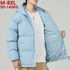 Jaquetas masculinas 2023 inverno parkas grosso quente casual reversível jaqueta completa zip com capuz blusão acolchoamento casaco térmico plus size 8xl 231129